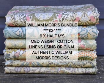 100% cotton panamas, 6 x half m's, WILLIAM MORRIS.