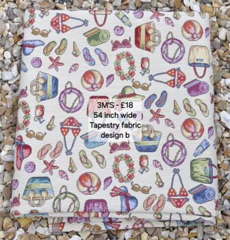 3 metre length of premium quality tapestry fabric. Design b.