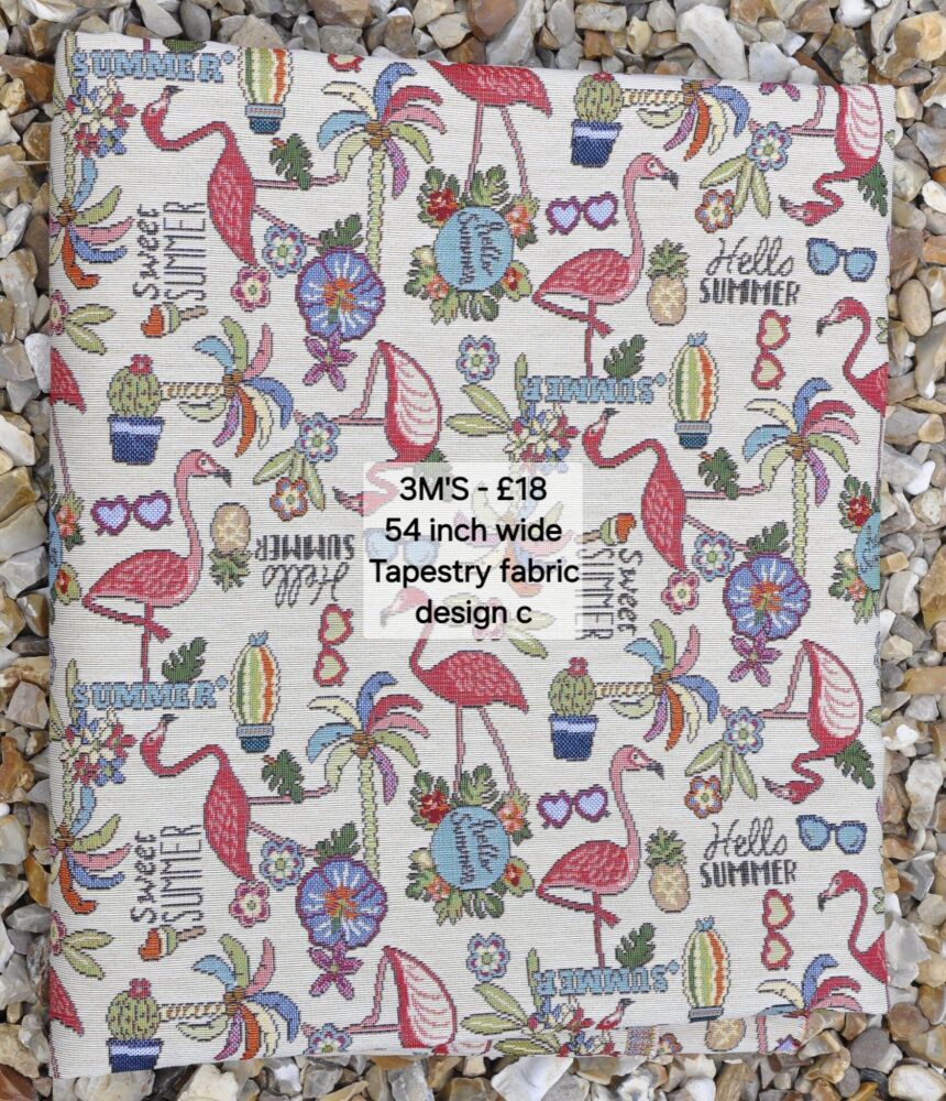 3 metre length of premium quality tapestry fabric. Design c.