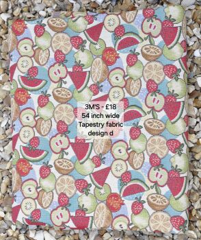 3 metre length of premium quality tapestry fabric. Design d.