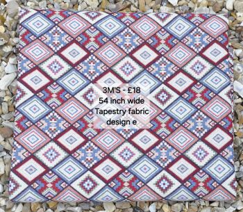 3 metre length of premium quality tapestry fabric. Design e.