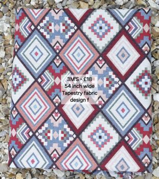 3 metre length of premium quality tapestry fabric. Design f.