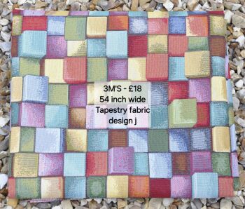 3 metre length of premium quality tapestry fabric. Design j.