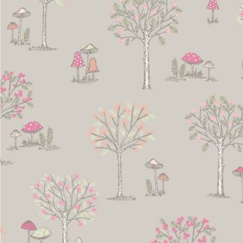 LF055 WOODLAND FOREST TAUPE by Chatham Glyn Crafty Fabrics