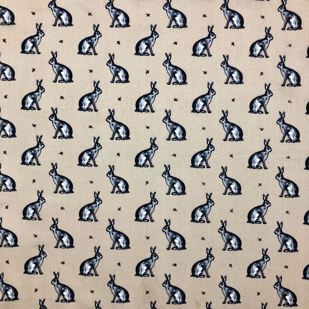 LF057 BEATRIX BUNNY NATURAL by Chatham Glyn Crafty Fabrics