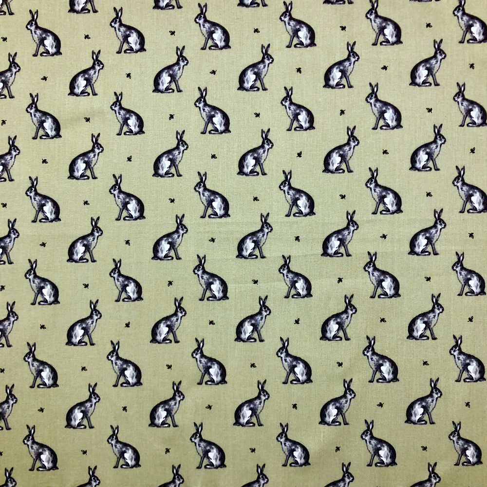LF059 BEATRIX BUNNY SAGE by Chatham Glyn Crafty Fabrics