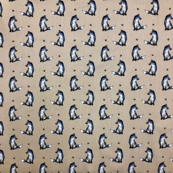 LF067 FELIX FOX NATURAL by Chatham Glyn Crafty Fabrics