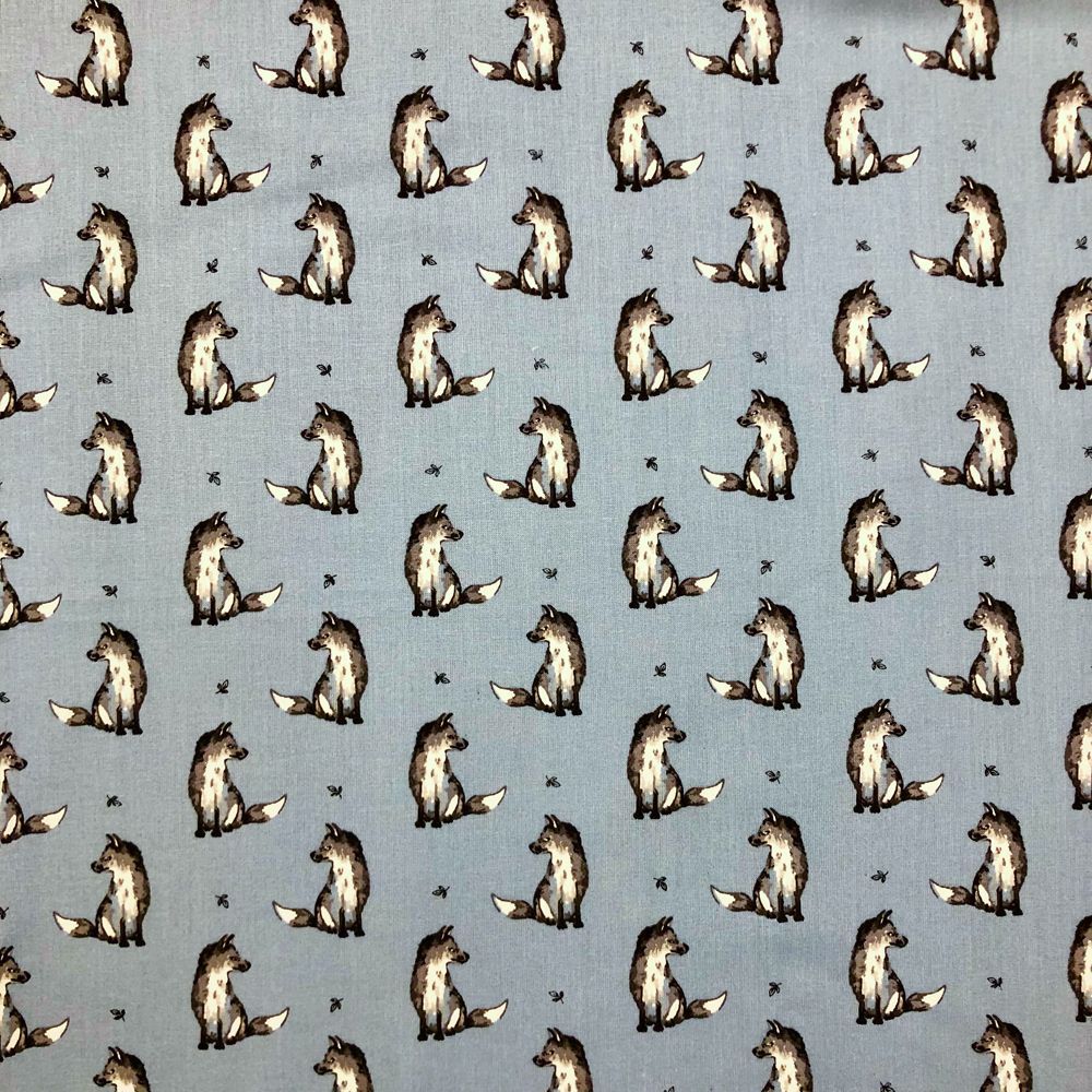 LF068 FELIX FOX POWDER BLUE by Chatham Glyn Crafty Fabrics