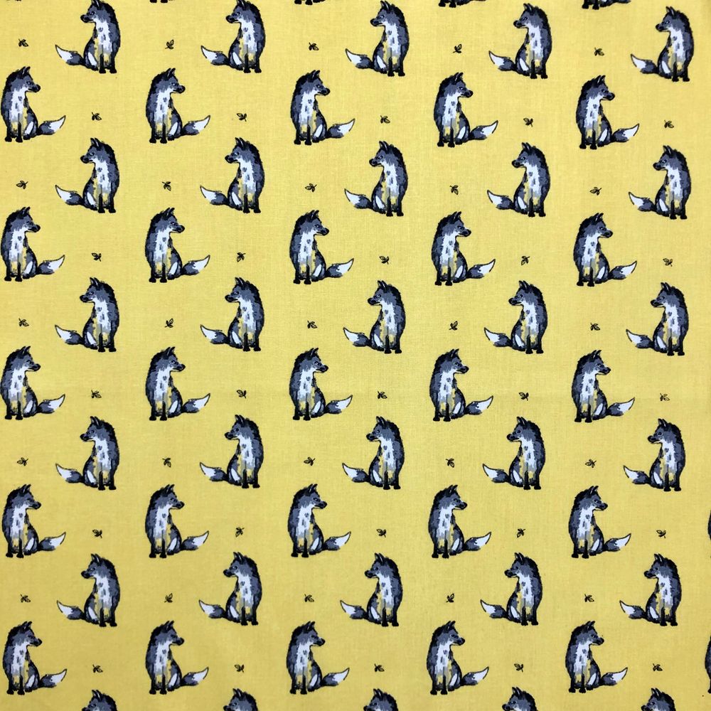 LF070 FELIX FOX YELLOW by Chatham Glyn Crafty Fabrics
