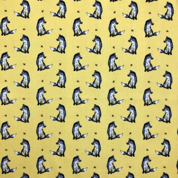 LF070 FELIX FOX YELLOW by Chatham Glyn Crafty Fabrics