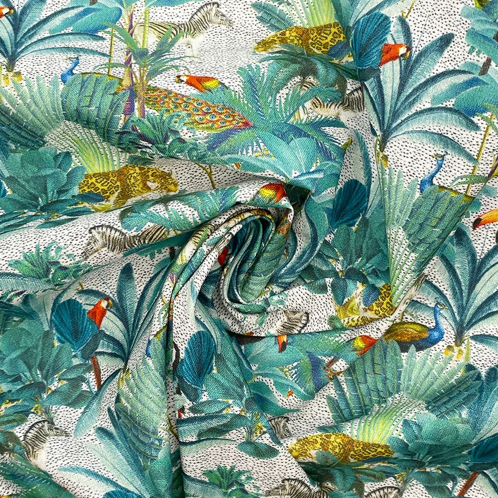 CC157 - Royal Palm 3 Crafty Cottons Digital Printed 100% Cotton