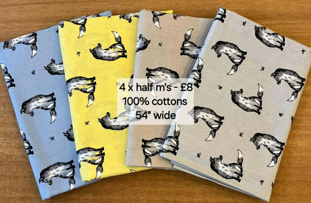 FOXES LIFESTYLE COTTON BUNDLE 4 X HALF M'S