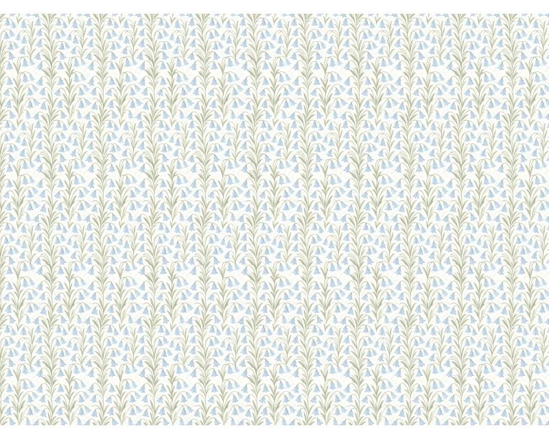 3 Metre pre cut length - 80/20 Polycotton &ndash; [DESIGN 72 leaves] &ndash; 112cm Wide
