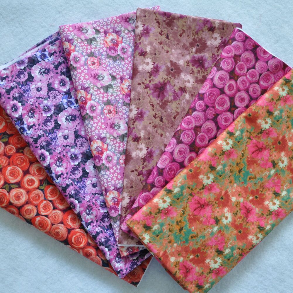 6 X HALF METRES - Bloom by Make + Believe for Craft Cotton Co' 44" wide