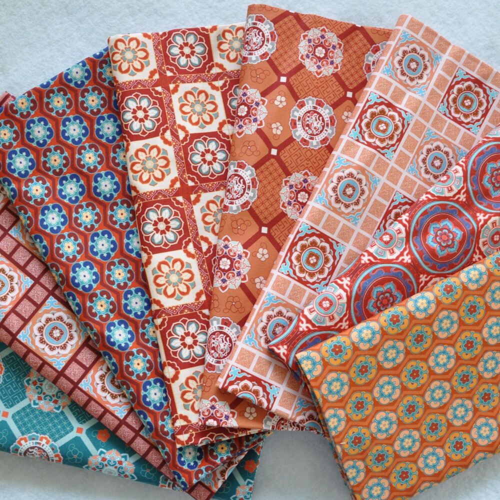 8 X HALF METRES - By Dunhaung Dream for Craft Cotton Co' 44" wide