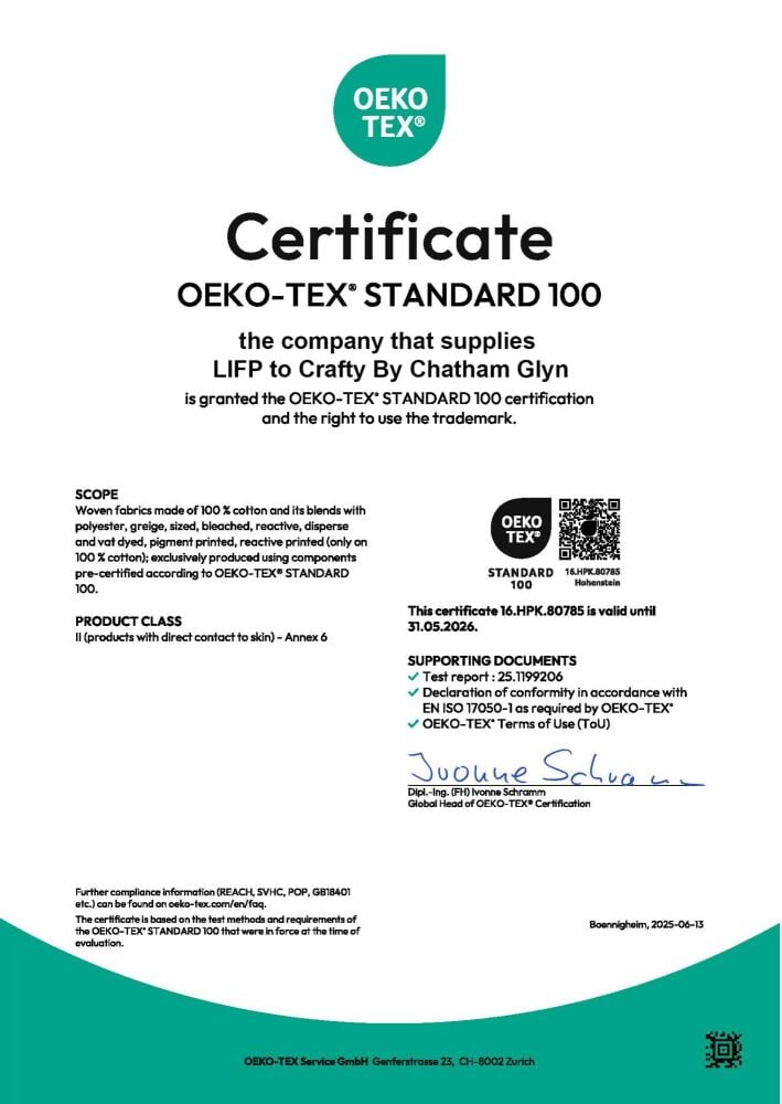 LIFP - Lifestyle Plain Cotton - Oeko Certificate LIFP - Lifestyle Plain Cotton - Oeko Certificate