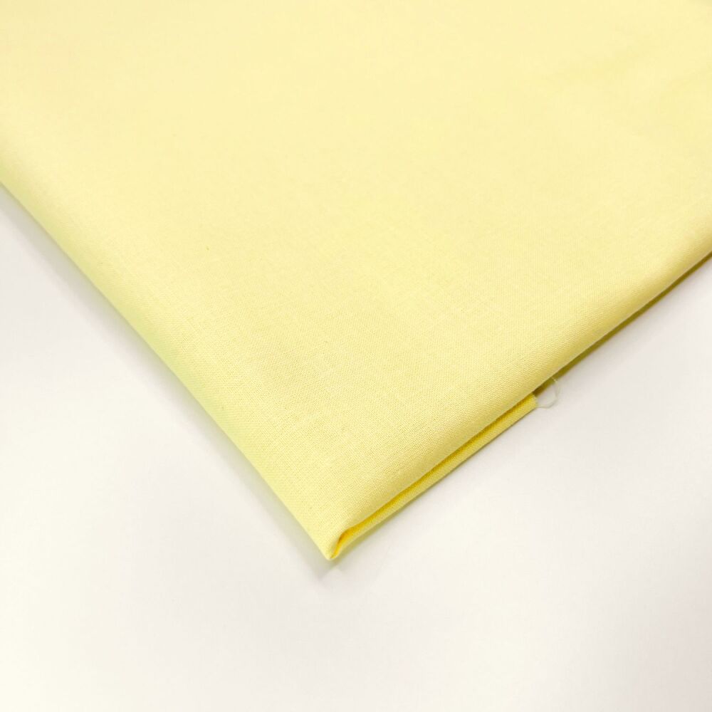 Plain Lifestyle Cotton Fabric &ndash; [LEMON] | 100% Cotton | 150cm Wide | OEKO TEX