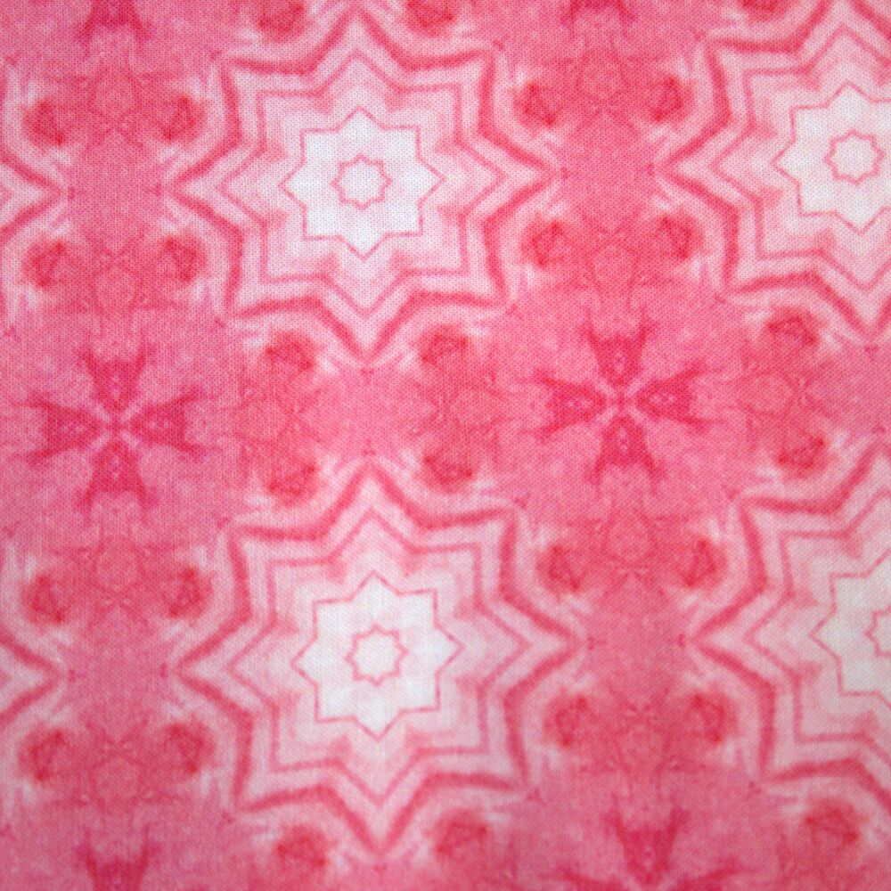 3m Pre-Cut 100% Cotton Fabric &ndash; [pink star effect] &ndash; 114cm Wide