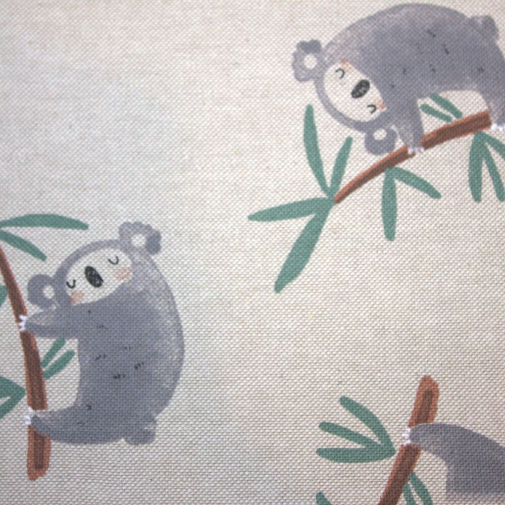 Crafty Linen Fabric - 3 Metre Pre-Cut Length | Linen Look Fabric | 140cm Wide [koala Bears]