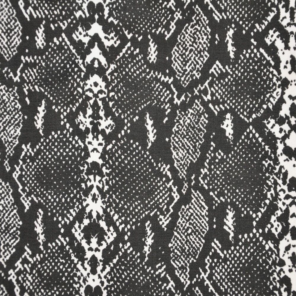 Canvas twill, med weight for cushions, bags etc. 3 METRE PRE CUT length, 54 inch wide [black mock snakeskin]