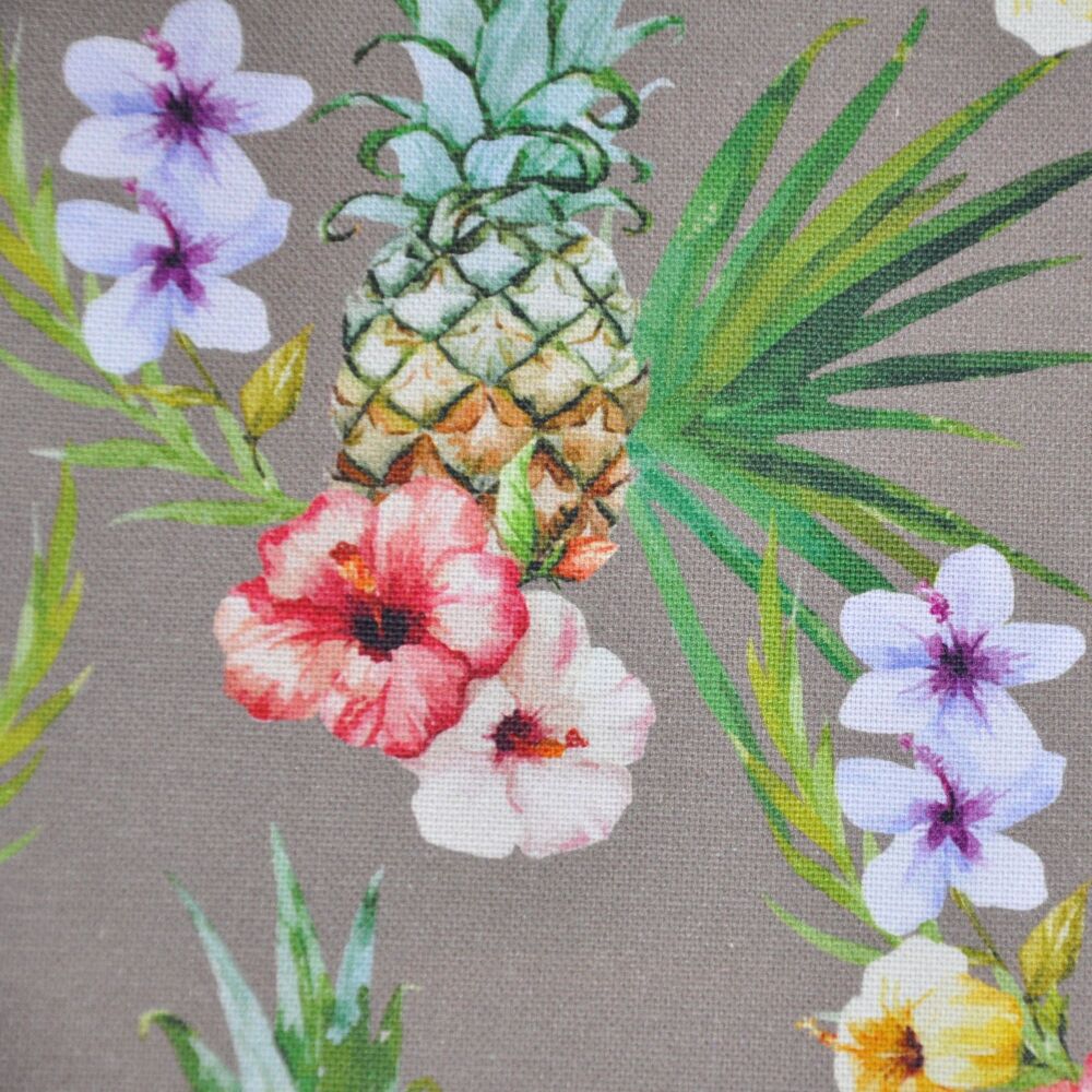 Canvas twill, med weight for cushions, bags etc. 3 METRE PRE CUT length, 54 inch wide [tropical fruit] DFL