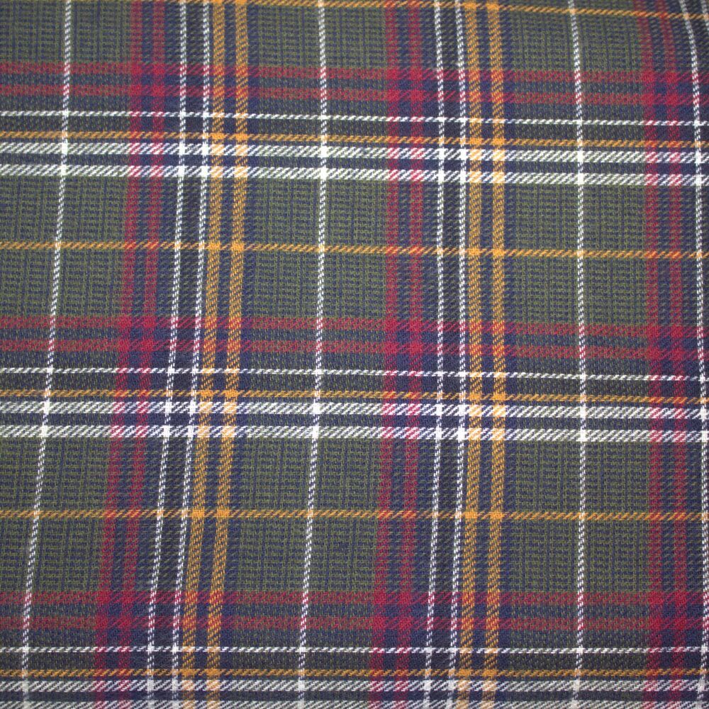 Woven check, 3 METRE PRE CUT length, 54 inch wide  Olive green check