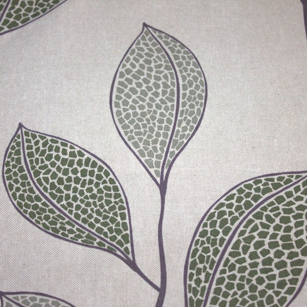 Crafty Linen Fabric - 3 Metre Pre-Cut Length | Linen Look Fabric | 140cm Wide [Large leafs]