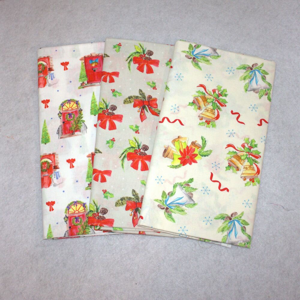 Debbie Shore Christmas - 3x 1 metre bundle