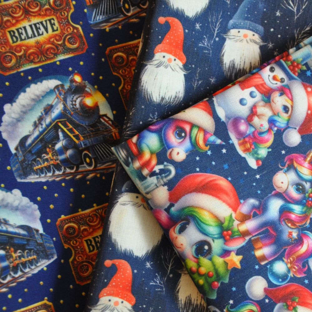3x 1 metre bundle 44inch wide, Retro Christmas