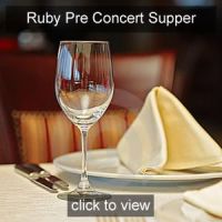 Nicola Benedetti Pre concert Supper Ruby Friend