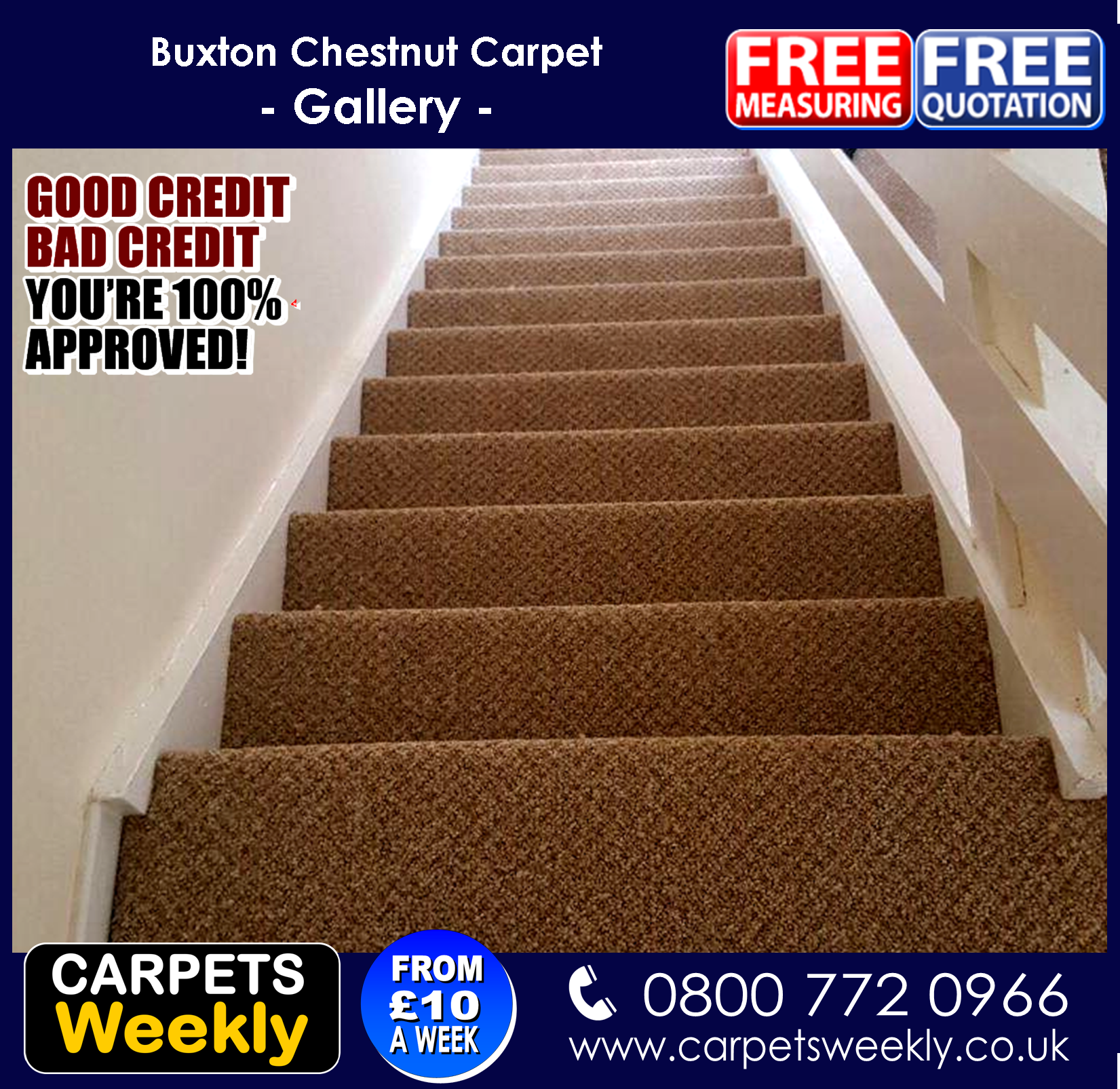 Buy Carpets, Vinyl Flooring and Blinds. Pay Weekly