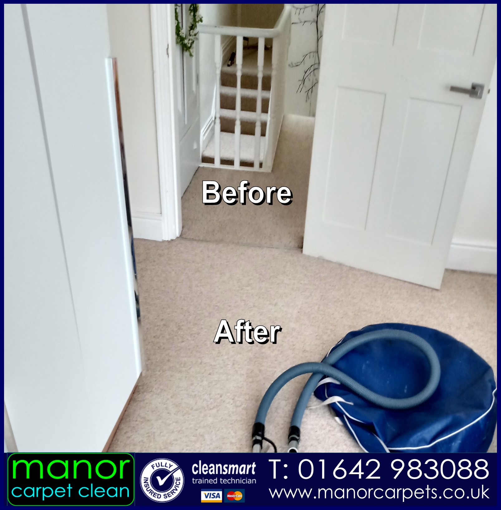 Carpet cleaning with Manor Carpet Cleaning, Middlesbrough