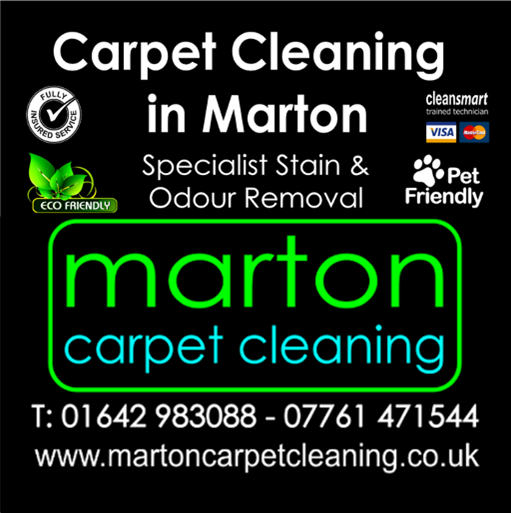 Carpet Cleaning in Marton, Marton Manor, Marton in Cleveland Middlesbrough