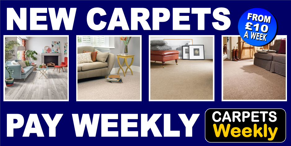 Buy carpets and pay weekly. Guaranteed acceptance