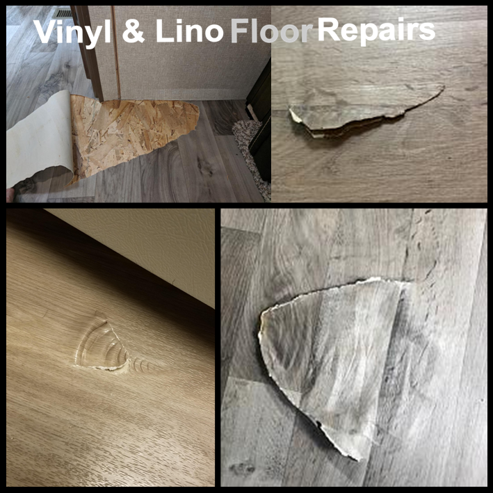 Vinyl and Lino floor repairs in Cleveland, North Yorkshire and County Durham