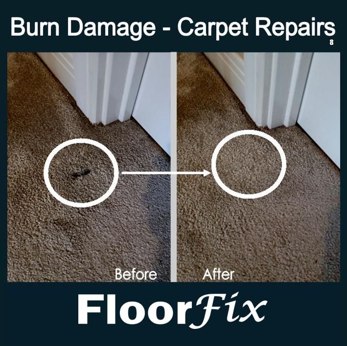 Cigarette burn carpet repair 8