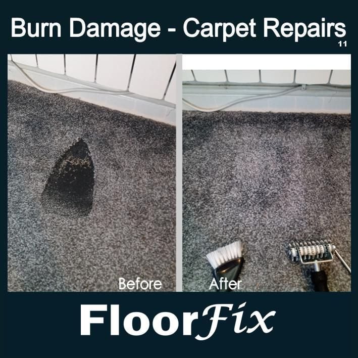 Cigarette burn carpet repair 11