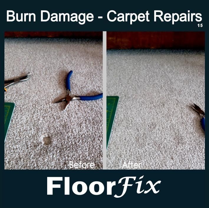 Cigarette burn carpet repair 15