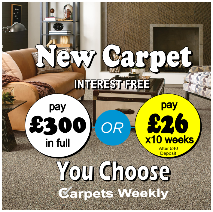 Living room carpet only Â£26 from Carpets Weekly, Middlesbrough