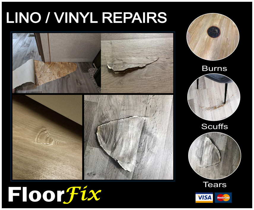 Vinyl and Lino repairs in Cleveland, North Yorkshire and County Durham