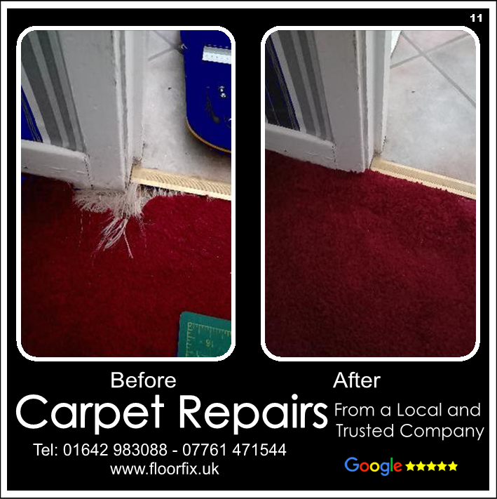 cat damage carpet repair in Hartlepool