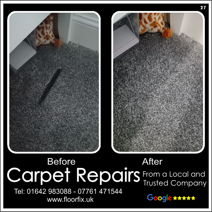 Hair tongs burn repair in Acklam, Middlesbrough