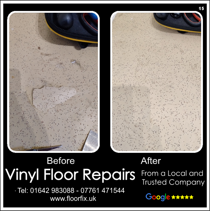 Vinyl safety floor repair in Catterick