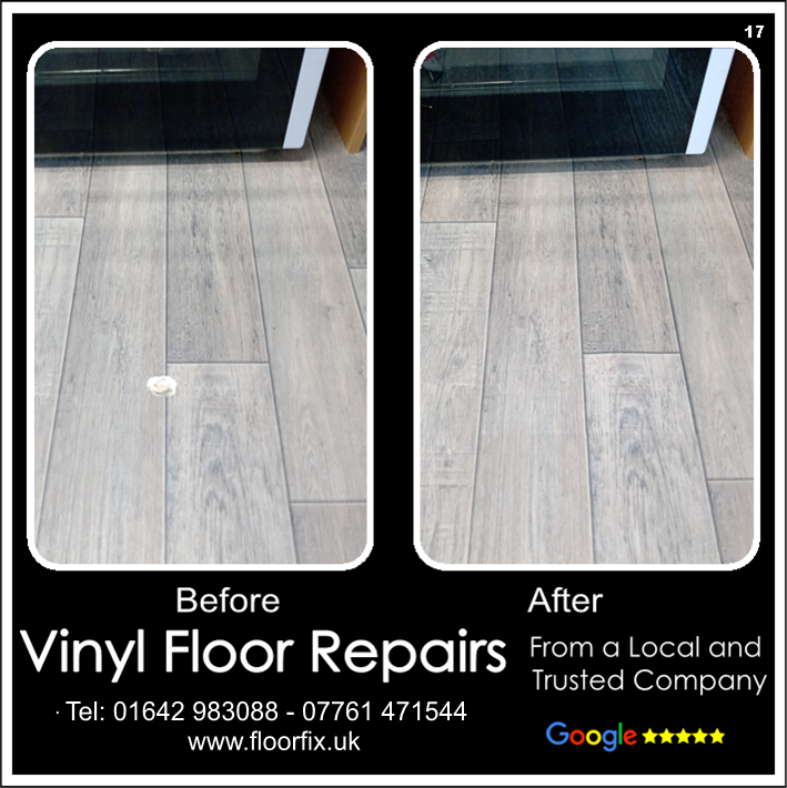 kitchen vinyl floor repair in Hartlepool