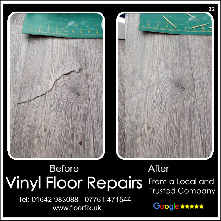 Lino tear repair in Billingham