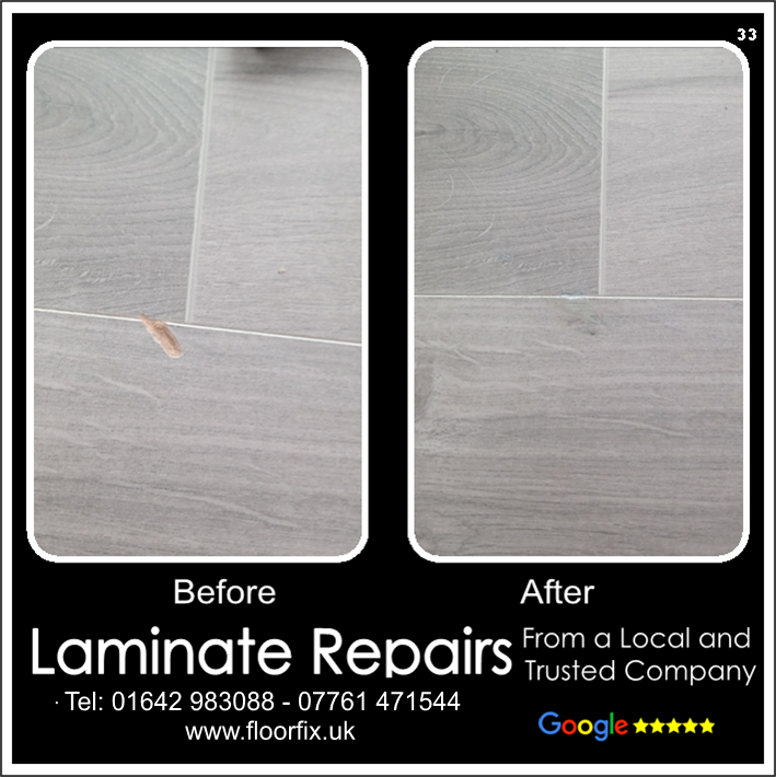 Laminate floor chip repair in York