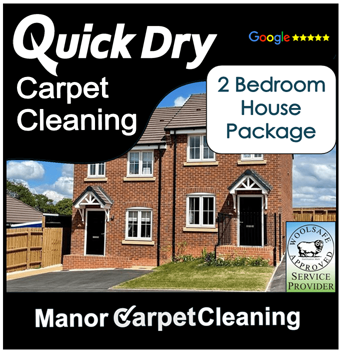 2 bedroom house package carpet cleaning, book online