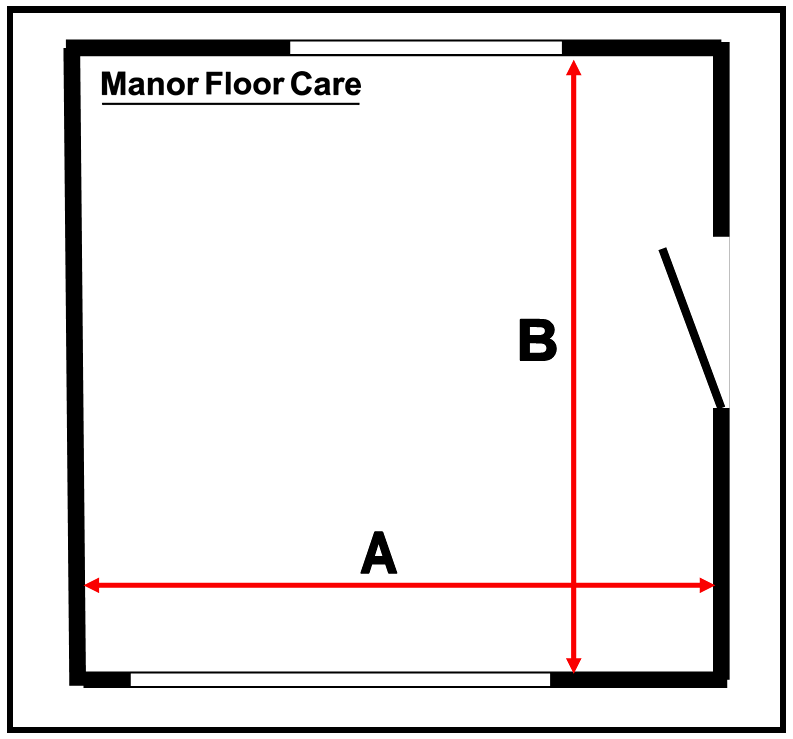 How to mesure a standard room for tile and grout cleaning