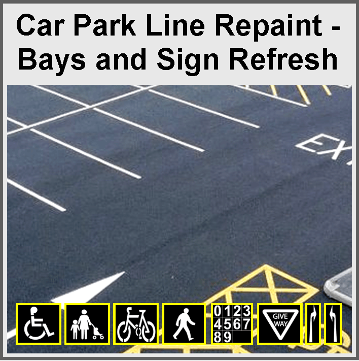 Car park line repainting across the North East and North Yorkshire