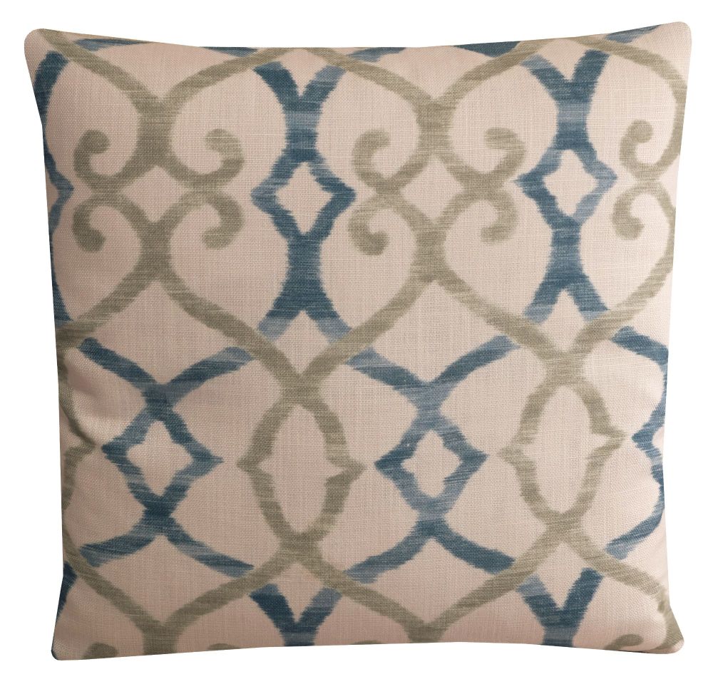Jane Churchill Silwood Cushion Cover, Blue/White